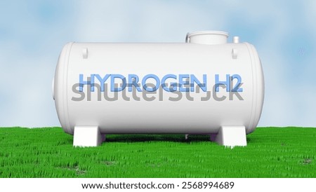 Similar – Image, Stock Photo letters hydrogen h2 with lot of bubbles in a blue water with sun