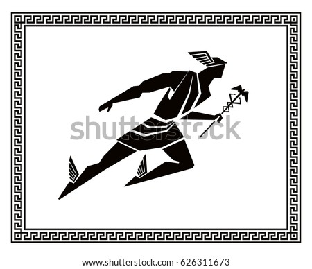 Flying Hermes in the Greek frame
