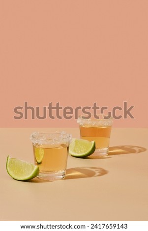 Similar – Image, Stock Photo Tequila shots with salt and lemon