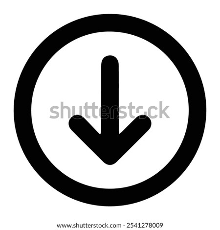 down arrows icon with white background