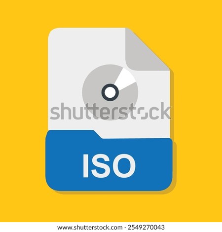 iso file icon with white background