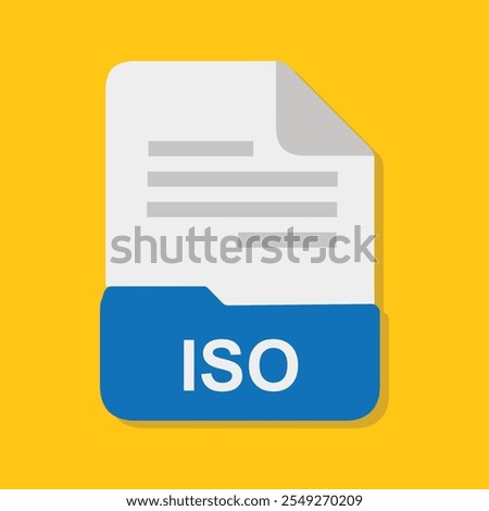 iso file icon with white background