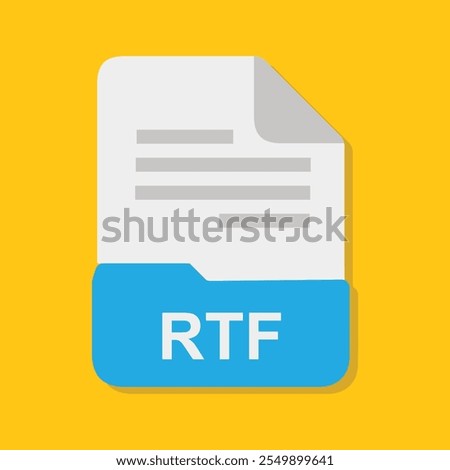 rtf file icon with white background