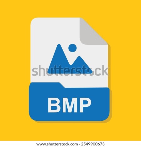 bmp file icon with yellow background