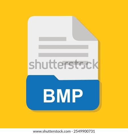 bmp file icon with yellow background