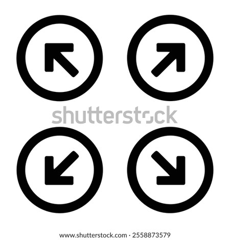 top left, right corner, and bottom left, right corner icon with white background