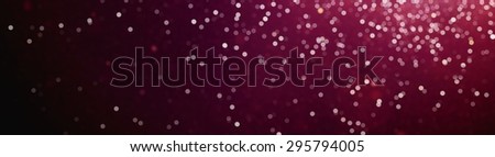 Abstract purple blurred banner with floating dust and garnish with translucent clouds