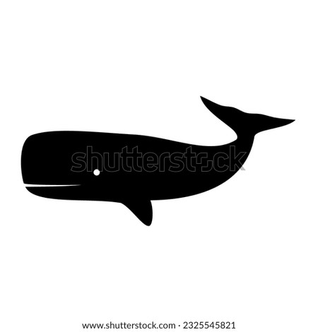 whale animal silhouette. Vector image