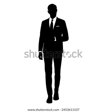 Men Suits silhouette  Vector image