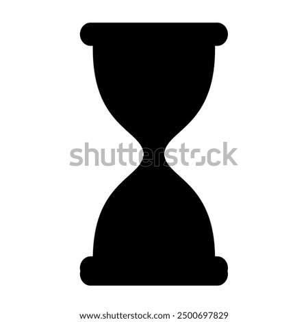 Sand hourglass icon. Vector image
