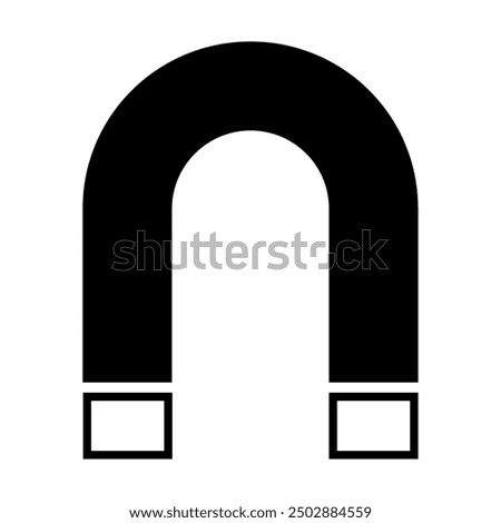 Magnet icon electromagnetic. Vector image