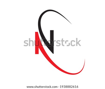 Creative and modern N letter logo design. N. N Logo Design, Initial N Logo template Foto stock © 