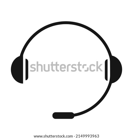 Headphones icon isolated on white background. Headphones icon simple sign
