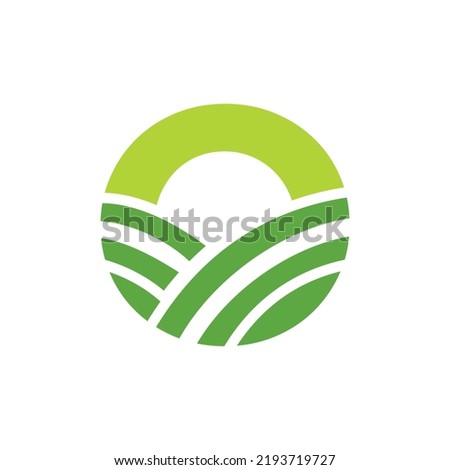 Letter O Agriculture Logo. Agro Farm Logo Based on Alphabet for Bakery, Bread, Cake, Cafe, Pastry, Home Industries Business Identity