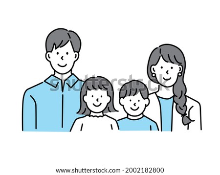 illustrations.husband and wife, parent and child, children, business, kids, dual-income