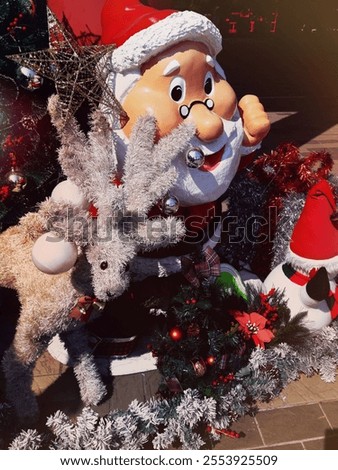 Similar – Image, Stock Photo flashed snowflakes dance in the dawn