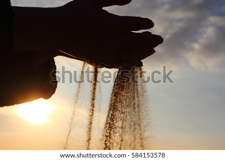 Hands Sand