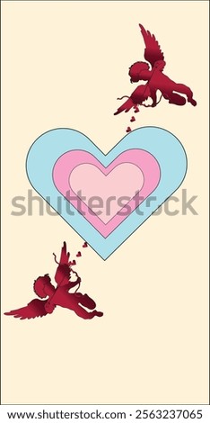 The image of Cupid that has been aimed at your love target for Valentine's Day.