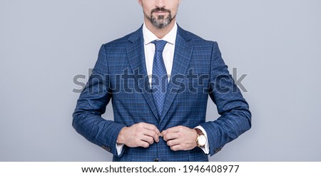 Similar – Image, Stock Photo Suit jacket with buttons