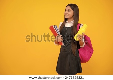 Similar – Image, Stock Photo Portrait of teenager girl looking at the camera.