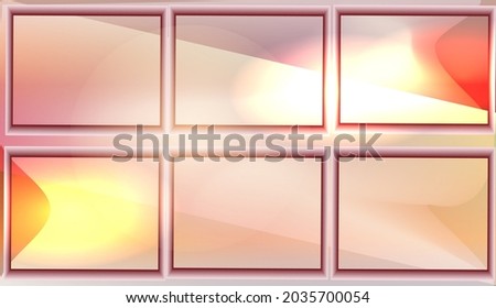 Abstract background in sunny shades and with graphic texts - table dlf text . Informational or promotional

