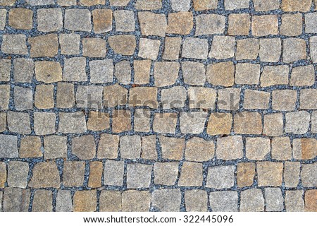Granite new small cobblestone pavers.