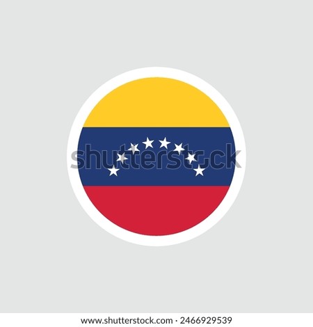 Flag of Venezuela. Venezuelan tricolor with stars. State symbol of the Bolivarian Republic of Venezuela.