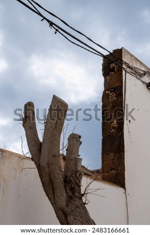 Image, Stock Photo Another house wall Air Sky