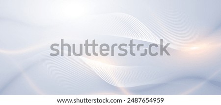 Modern abstract background with flowing lines. Digital future technology concept. vector illustration.