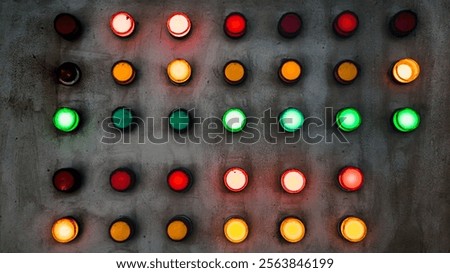 Image, Stock Photo red and green signal together