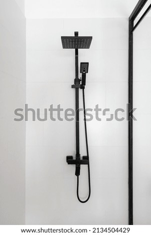 Similar – Image, Stock Photo Shower cabin in bathroom