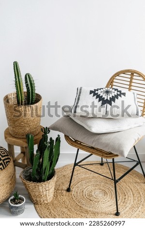 Similar – Image, Stock Photo Chair with cushion and flag of the United States of America