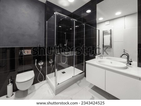 Similar – Image, Stock Photo Shower cabin in bathroom