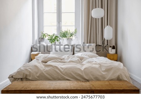 Similar – Image, Stock Photo Duvet at the window