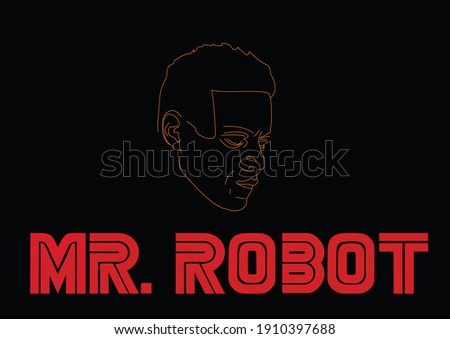 Mr robot logo face eps 