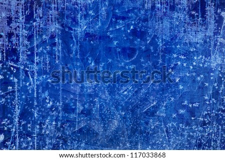 Art Christmas blue Ice texture Winter background