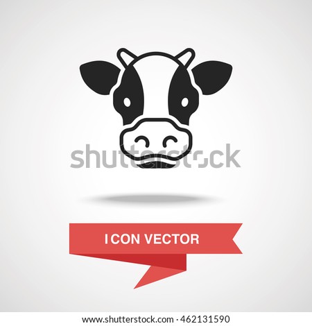 Cow Icon Stock Vector 462131590 : Shutterstock