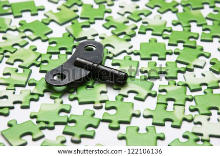 key on the green puzzle