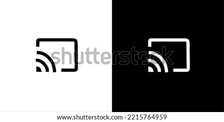 chromecast icon black and white