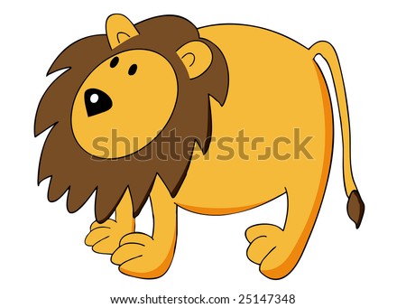 Fat Lion Stock Vector Illustration 25147348 : Shutterstock