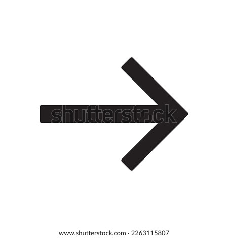 Arrow Right Filled Icon Vector Illustration Design PNG