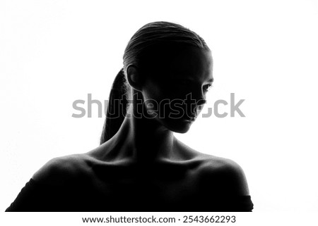 Similar – Image, Stock Photo Body posture when photographing or caution underwater splash wall opposite