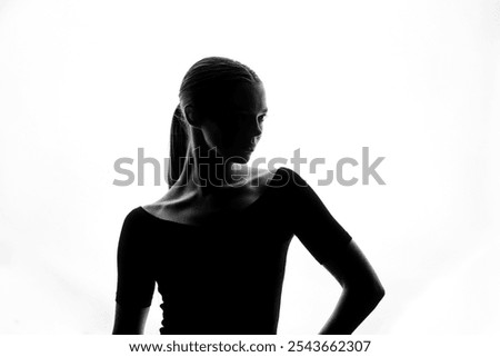 Similar – Image, Stock Photo Body posture when photographing or caution underwater splash wall opposite