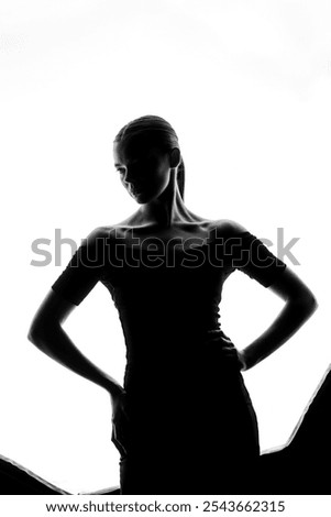 Similar – Image, Stock Photo Body posture when photographing or caution underwater splash wall opposite