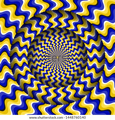 Free Optical Illusion Vector Blue Graphics | Download Free Vector Art ...