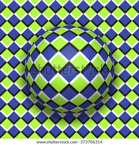 Abstract Blue Checkered Optical Illusion Backdrop Vector | Download ...