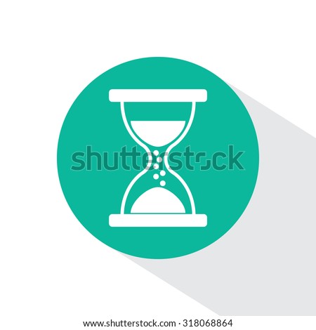 Hourglass icon vector
