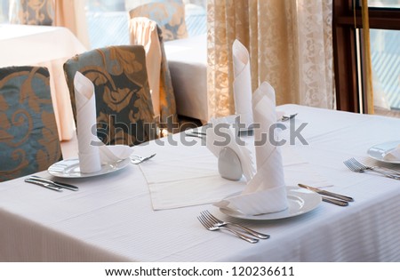 a dinner plate on white table background