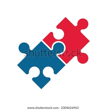 Puzzle icon vector logo design domino's pizza editable template Free Vector Image
