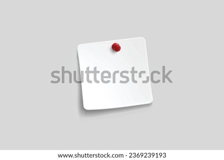 Realistic thumbtack pins collection with notes editable background